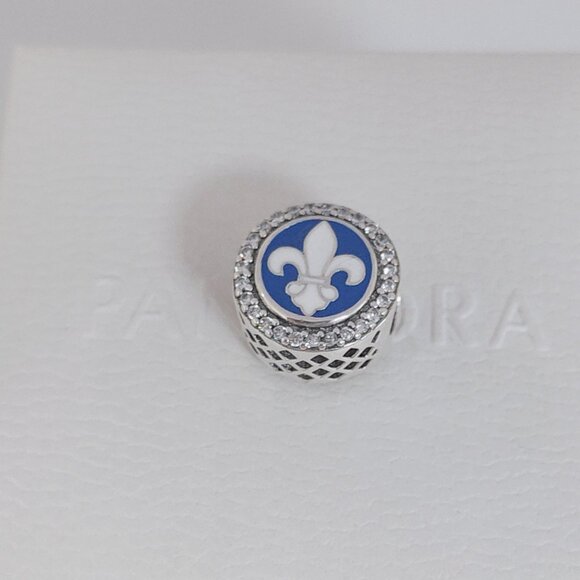 Pandora New Orleans Saints NFL Logo Charm Bead S925 Silver with box - Picture 4 of 6
